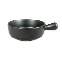 Hot selling factory directly plastic melamine handle black plate dish