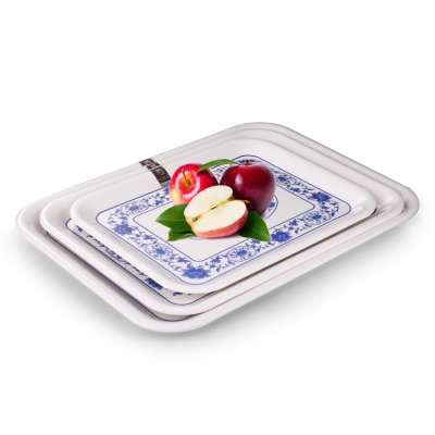 factory direct price cheap custom printed melamine plastic tray set