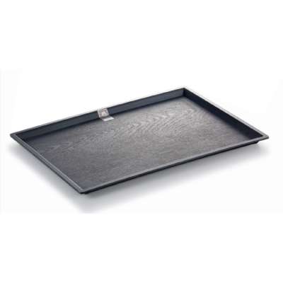 factory supply high quality black wood like melamine non skid tray