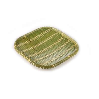 hot selling restaurant natural green color melamine rattan tableware