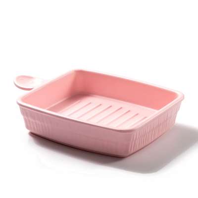 wholesale new design reusable pink melamine plastic fruit tray