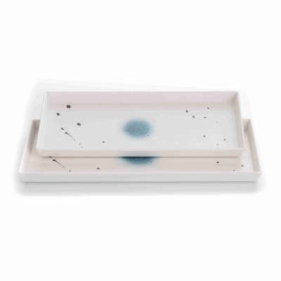 factory wholesale reusable melamine restaurant white rectangular plates