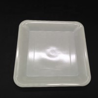 H92020 10.25" 26cm Beige 24g Plastic PS Square Tray