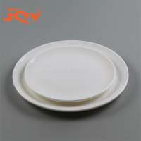 Elegant Appearance 100% Melamine 14'' Round White Hotel Restaurant Dinner Serving Catering Plates