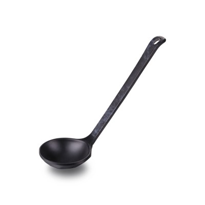 wholesale price restaurant long handle melamine black serving spoon