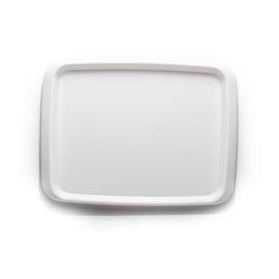 factory supply melamine large rectangle white restaurant dinner tray