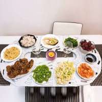 wholesale lazy susan for rectangular oval tables